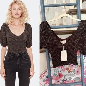 Auguste the Label Pippy Juliette Blouse in Charcoal